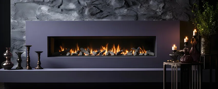 Ember Bed for Ventless Gas Fireplace in Coronado, CA